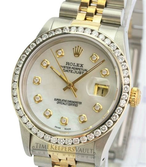 datejust rolex diamond bezel|rolex datejust diamond dial 36mm.